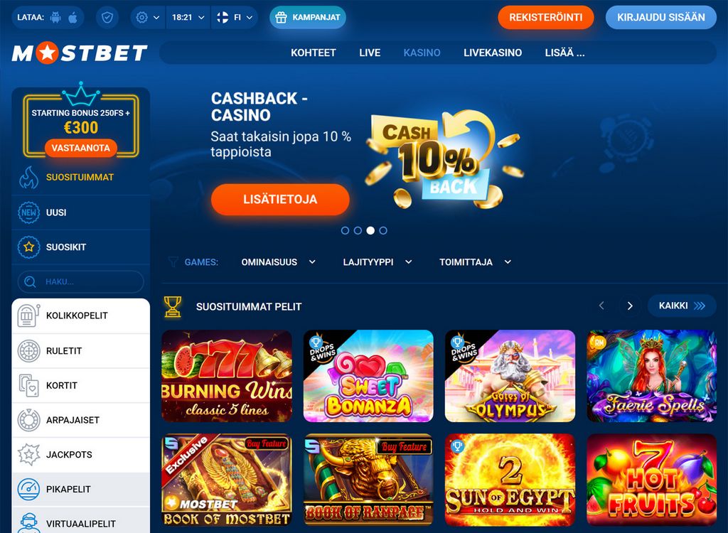 Download the Mostbet app